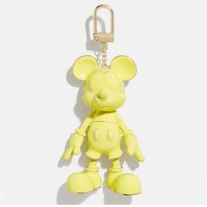✨️💛 BAUBLEBAR Disney Mickey Mouse monochromatic yellow Bag Charm Key Chain ✨️💛